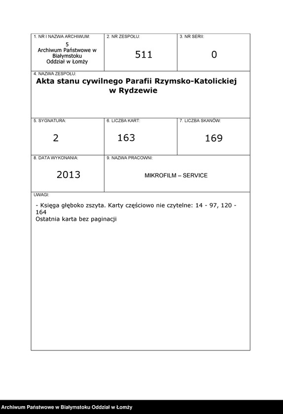 Obraz 1 z jednostki "Księga urodzeń"