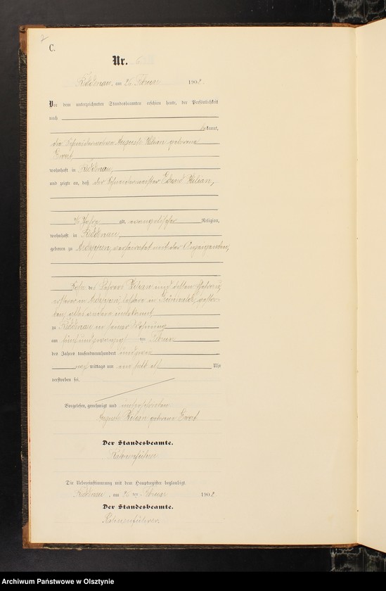 image.from.unit.number "Sterbe-Neben-Register Nr 1 - 27"