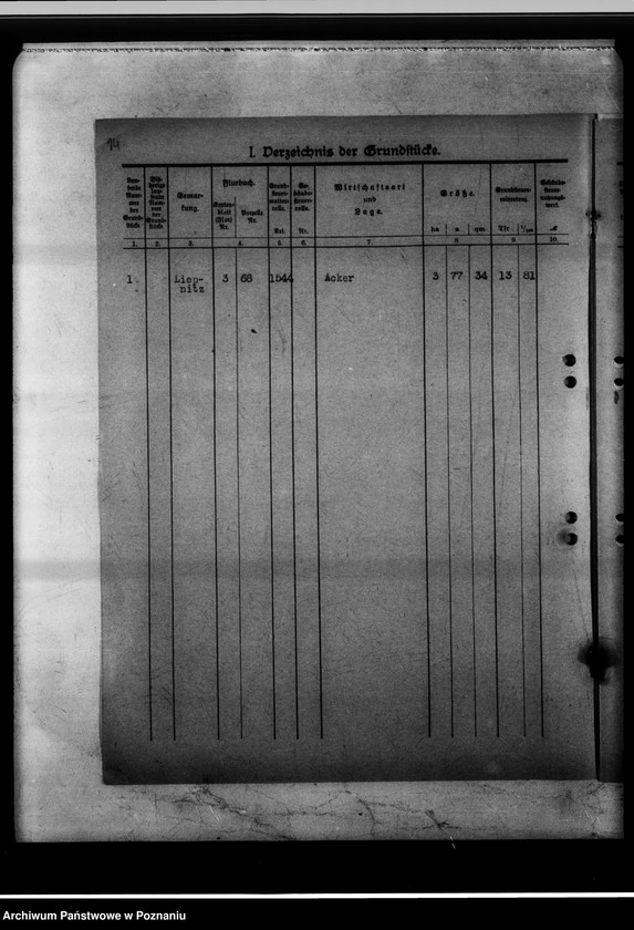 Obraz 18 z jednostki "Koschmin - Ehemalige Provinzial-Gärtnerlehranstalt Anlage-Vermögen."