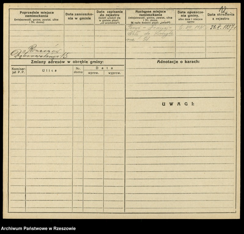 image.from.unit.number "Kartoteki kontroli ruchu ludności Litera: F"