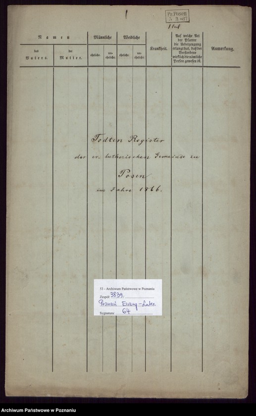 Obraz 2 z jednostki "Todtenregister"