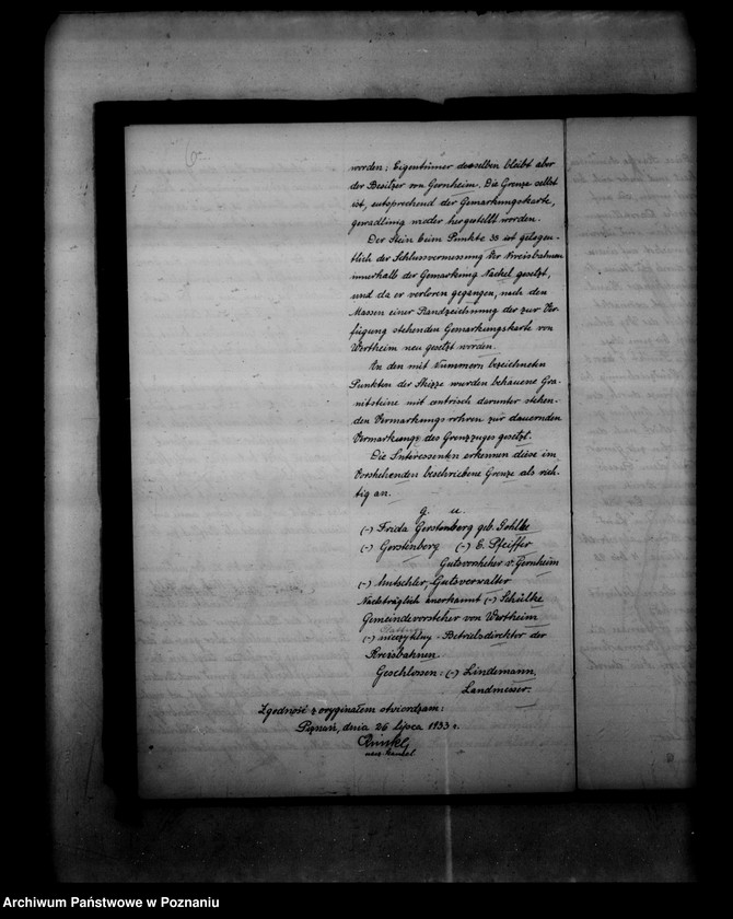 Obraz 9 z jednostki "Protokoły graniczne - odpis /majątków ziemskich/"