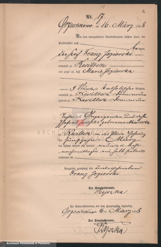 Obraz 20 z jednostki "Księga zgonów"