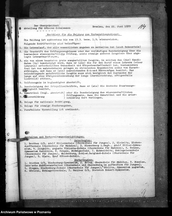 Obraz 18 z jednostki "Pädagogische Prüfung der Studienreferendare"