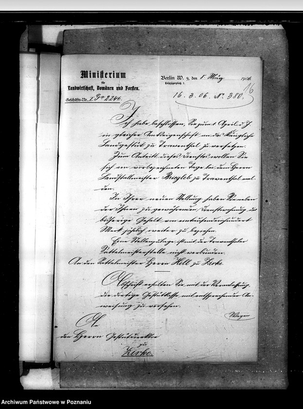 Obraz 20 z jednostki "Akta betr. fuer Anstellung und Versetzungen der Gestuet - Beamten."