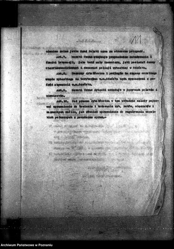 Obraz 16 z jednostki "Sprawy szczegółowo-administracyjne Pertraktacje z Niemcami w sprawie rybołówstwa morskiego"