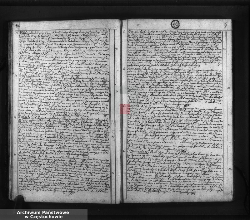 image.from.unit.number "Księga akt stanu cywilnego urodzenia, ślubów i zejścia Parafii Truskolasy, w powiecie częstochowskim, województwie kaliskim z roku 1823"