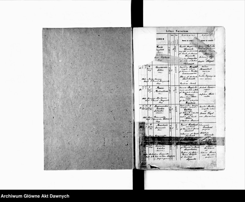 image.from.unit.number "Parafia: Lwów, parafia św. Andrzeja. Dekanat: Lwów. Księga metrykalna urodzeń, ślubów i zgonów dla całej parafii."