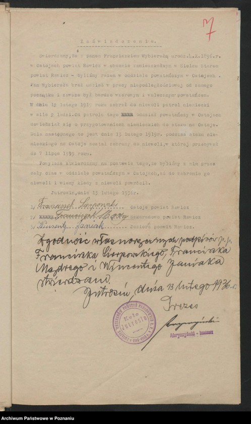 Obraz 11 z jednostki "Jutrosin, powiat Rawicz akta koła."