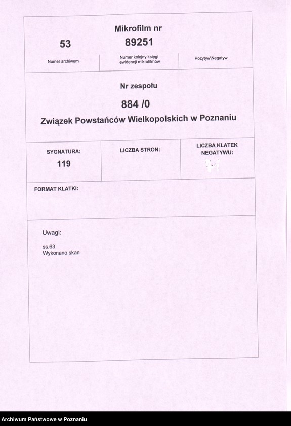 Obraz 2 z jednostki "Lista członków Związku Powstańców Wielkopolskich przesłane przez hitlerowców S.D. - Toruń do S.D. - Leitabschnitt - Poznań."