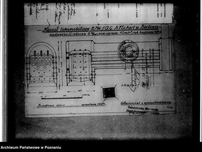 Obraz 13 z jednostki "Mleczarnia parowa w Biechowie powiat wrzesiński własność Mleczarni Gnieźnieńskiej nr woj. 2586"