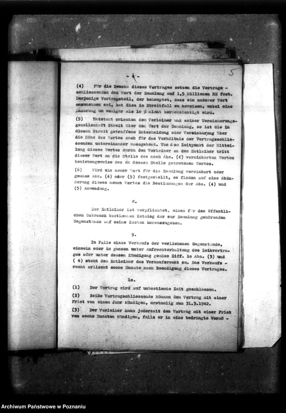 Obraz 9 z jednostki "Leihvertrag - Raczynski Gemälde-Galerie."