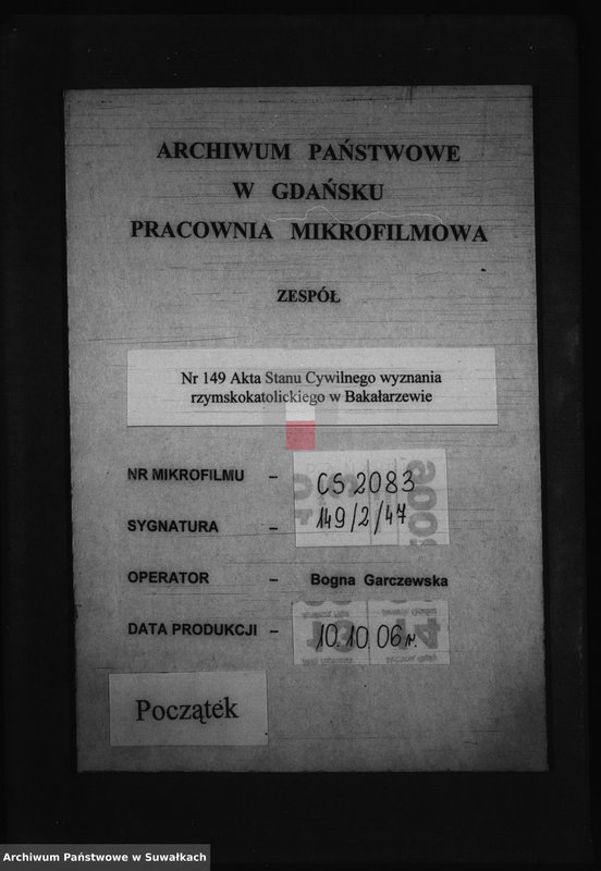 Obraz 1 z jednostki "Dokumenty k aktom o brakosočetaršichsja po prichodu Bakalažewo v 1904 godu"