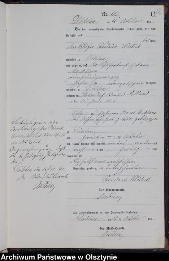 image.from.unit.number "Sterbe-Neben-Register Nr 1 - 16"