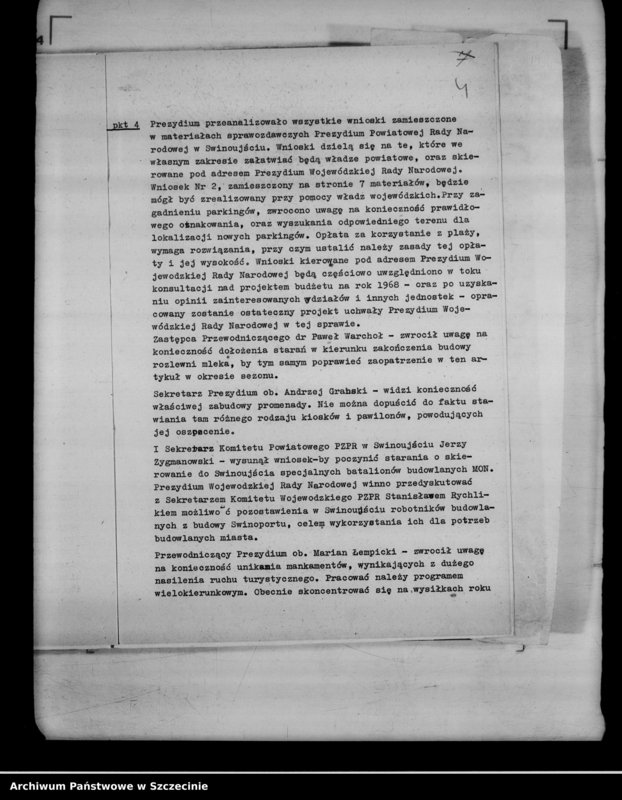 Obraz 8 z jednostki "Protokół posiedzenia Prezydium Wojewódzkiej Rady Narodowej nr 82, miesiąc październik"