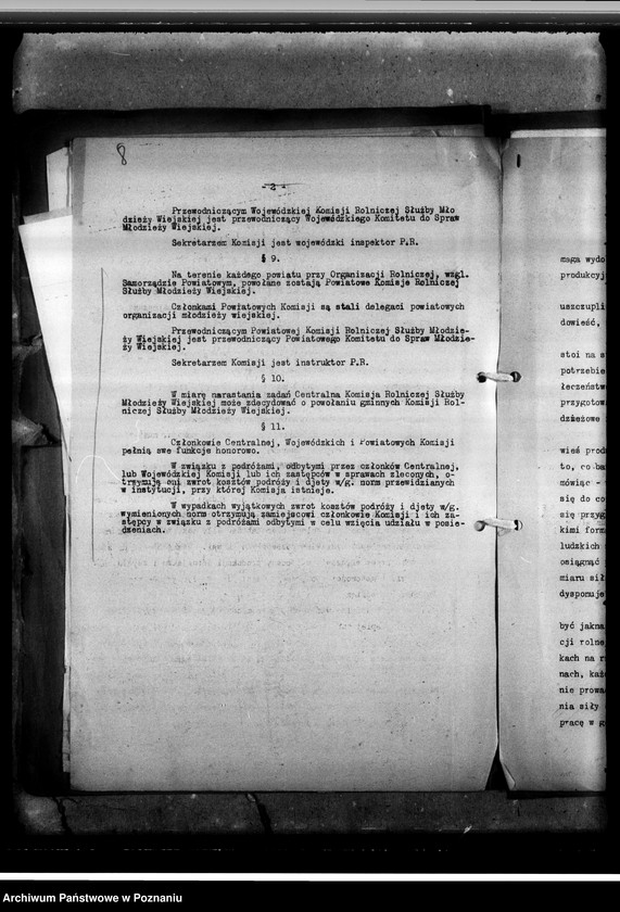 Obraz 12 z jednostki "Powiatowa Komisja Rolniczej Służby Młodzieży Wiejskiej - regulamin, protokoł zebrania"