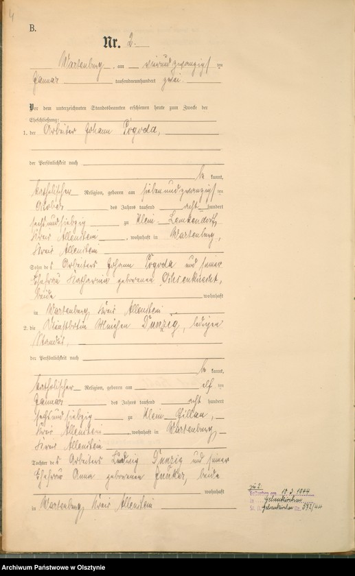 image.from.unit.number "Heiraths-Haupt-Register Nr 1 - 42"