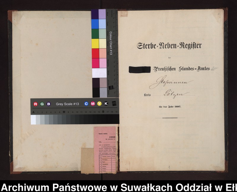 image.from.unit.number "Sterbe-Neben-Register des Preussischen Standes-Amtes Stasswinnen Kreis Loetzen"