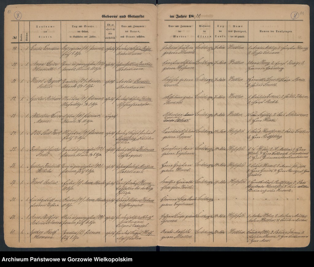 image.from.unit.number "Duplikate der Hauptkirche zu Landsberg an der Warthe (zawiera też księgę zgonów Konkordien Kirche z 1858 r.)"