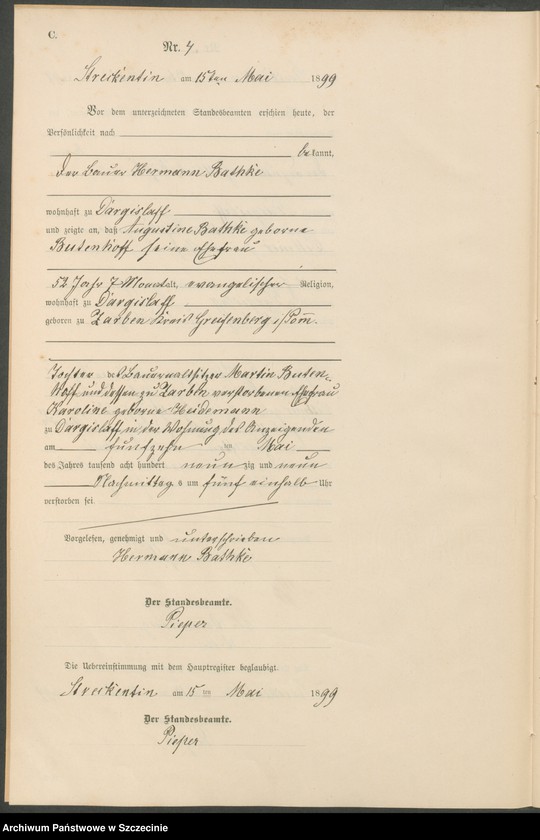 Obraz 7 z jednostki "Sterbe-Register (Neben-Register)"