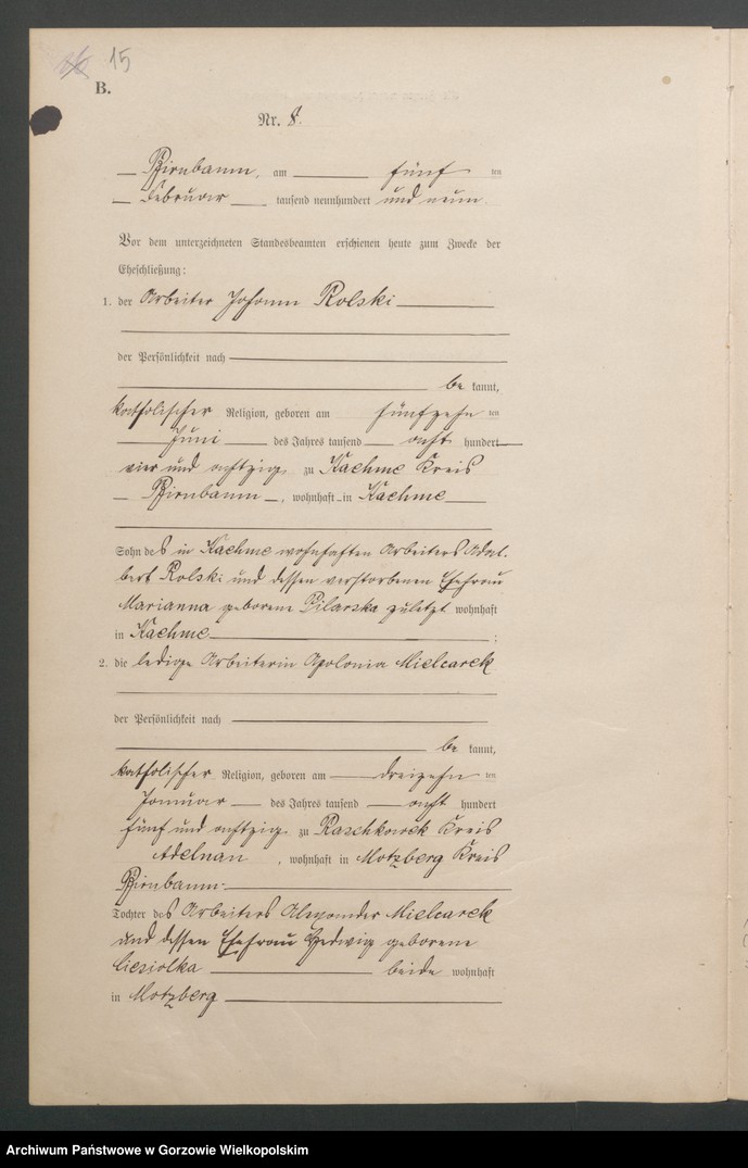 Obraz 17 z jednostki "Heirats - Haupt - Register"