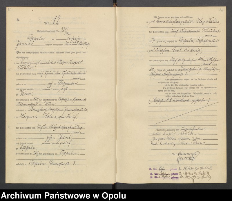 Obraz 16 z jednostki "[Rejestr małżeństw]  1933  Nr 1-155"