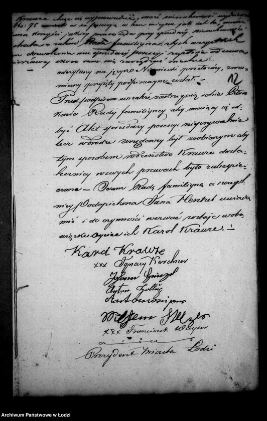 Obraz 16 z jednostki "Akta tyczące się ustanowienia rady familijnej i spisu inwentarza po zmarłej Annie z Kerfertów Krauze"