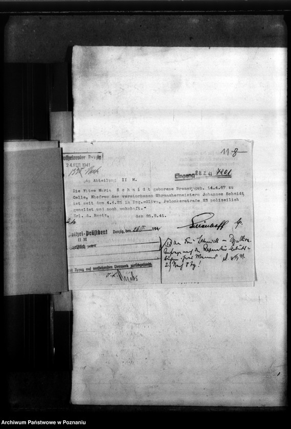 Obraz 16 z jednostki "Uhr mit der Gravierung Johann Schmidt - Graudenz (Grudziądz)"