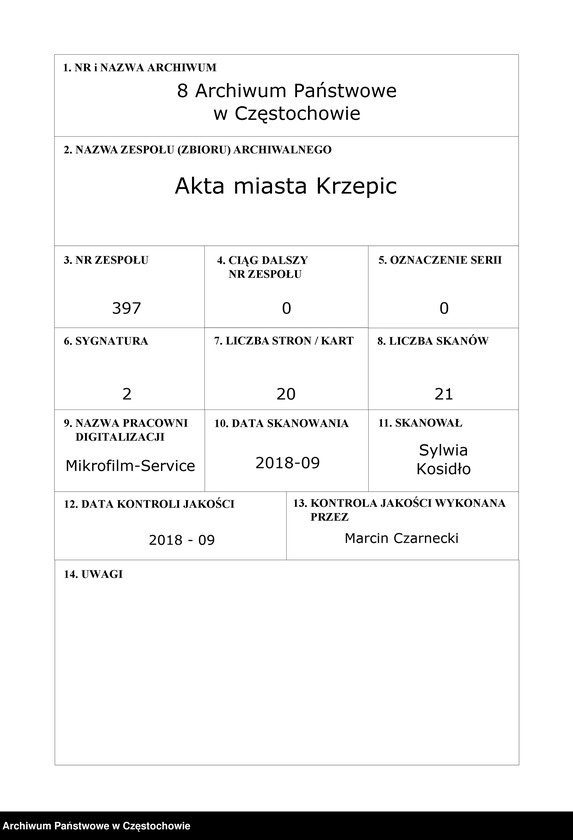image.from.unit.number "[Kopia wierzytelna przywileju Augusta III, króla polskiego, z dnia 25 kwietnia 1763 roku, potwierdzającego prawa i wolności miasta Krzepic, sporządzona 11 lipca 1836 roku przez Augustyna Śliwińskiego]"