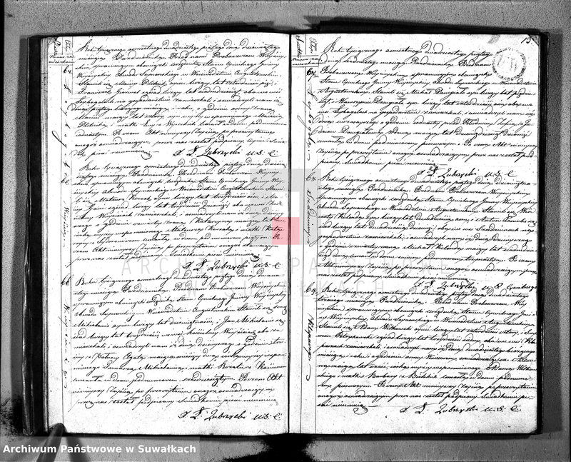 image.from.unit.number "Akta umarłych urzędnika stanu cywilnego gminy wieysieyskiey z 1825 roku"