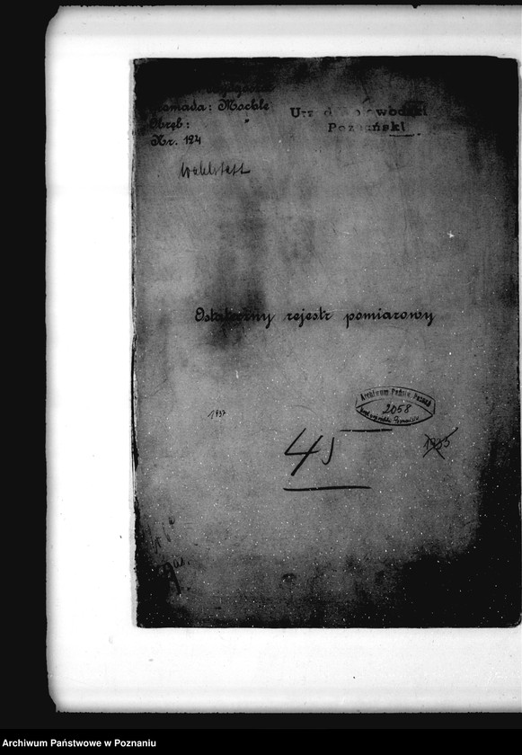 Obraz 4 z jednostki "Ostateczny rejestr pomiarowy gromady Mochle powiatu bydgoskiego"