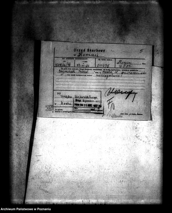 Obraz 9 z jednostki "Wymiar opłat i należności za scalenie gruntów wsi Modła Wielka i Mała powiat"