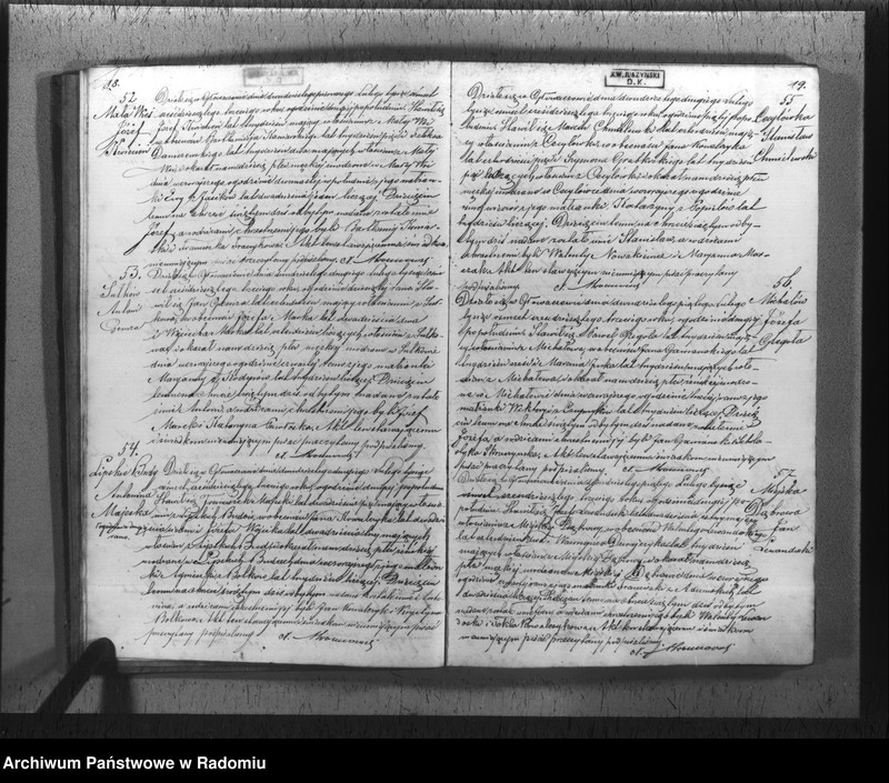 image.from.unit.number "[Duplikat akt urodzeń, małżeństw i zgonów parafii rzym.-kat. Głowaczów 1863 r.]"