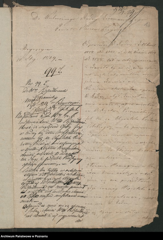 Obraz 14 z jednostki "A. betr. den Auswanderung des Oberstleutnant Ludwik von Sczaniecki zu Boguszyn ohne Emigrationspass"