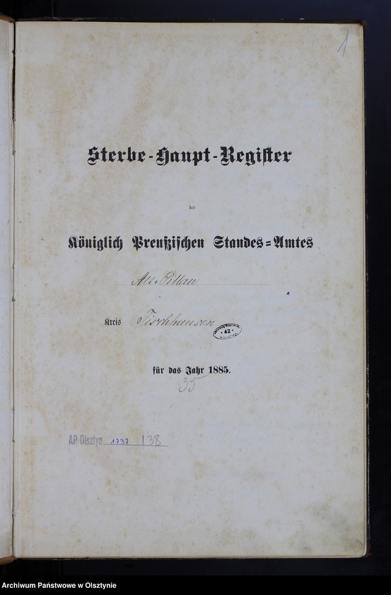 image.from.unit.number "Sterbe-Haupt-Register Nr 1 - 106"
