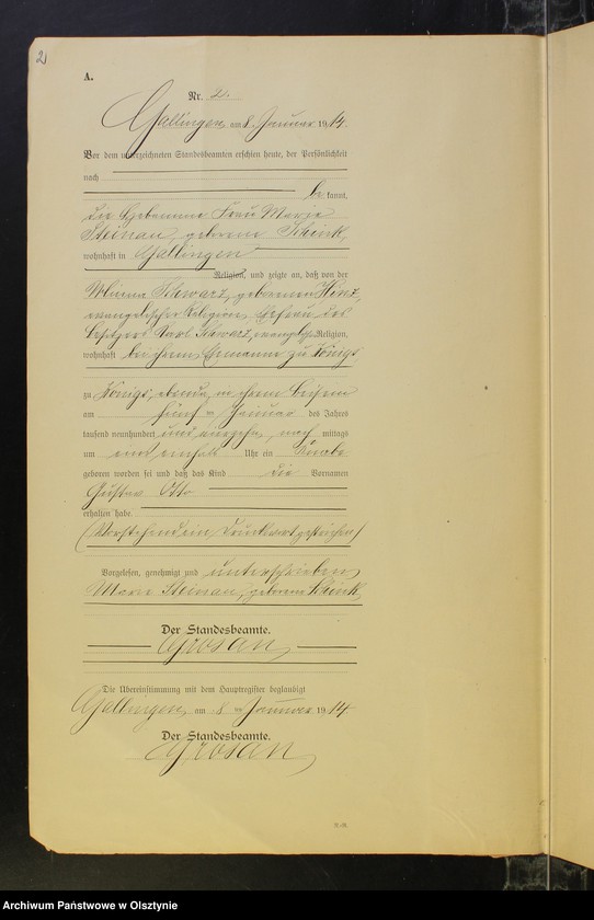 image.from.unit.number "Geburts-Neben-Register Nr 1 - 65 [ Księga urodzeń - wtóropis ]"