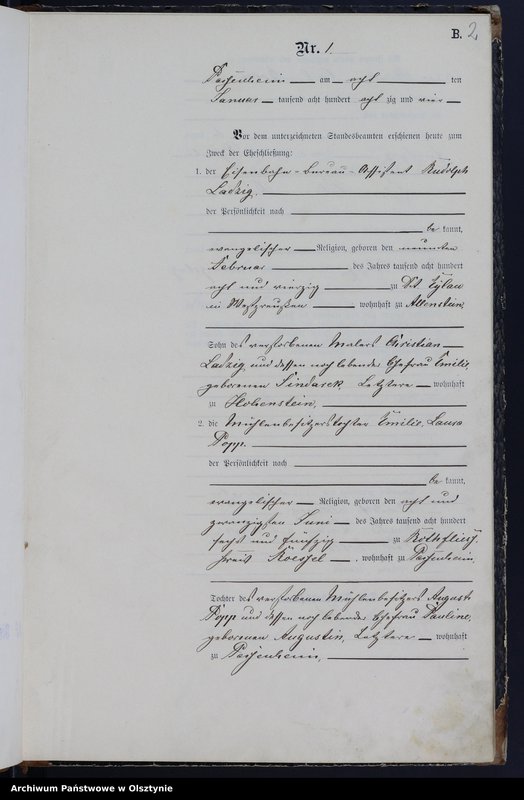image.from.unit.number "Heiraths-Haupt-Register Nr 1 - 27"