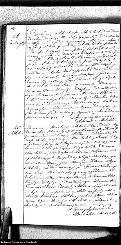 image.from.unit.number "Duplikat Aktów Urzędnika Stanu Cywilnego Katolików Parafii Metelskiey Urodzonych, Zaślubionych y Zmarłych Od 1 Stycznia do 1 Grudnia 1829"