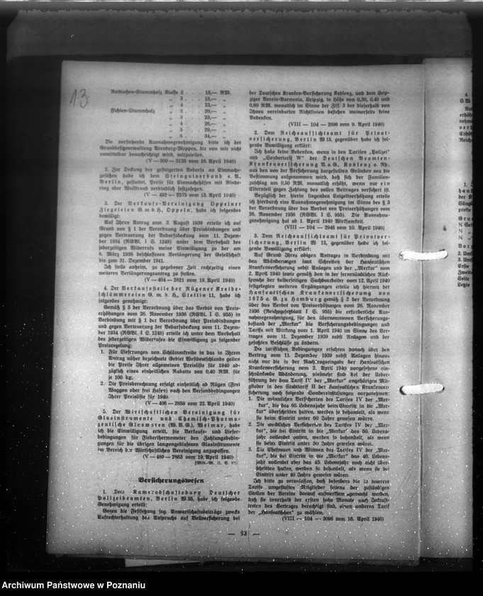 Obraz 17 z jednostki "Mitteilungsblatt für die Preisbildung"