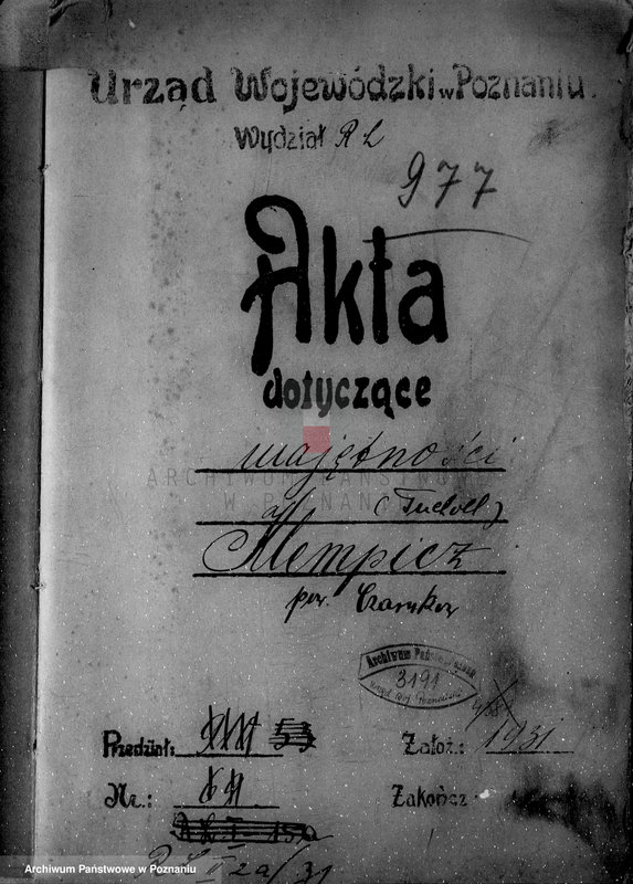 Obraz 4 z jednostki "Nadzór nad lasami/ majątku Klempicz powiatu czarnkowskiego"