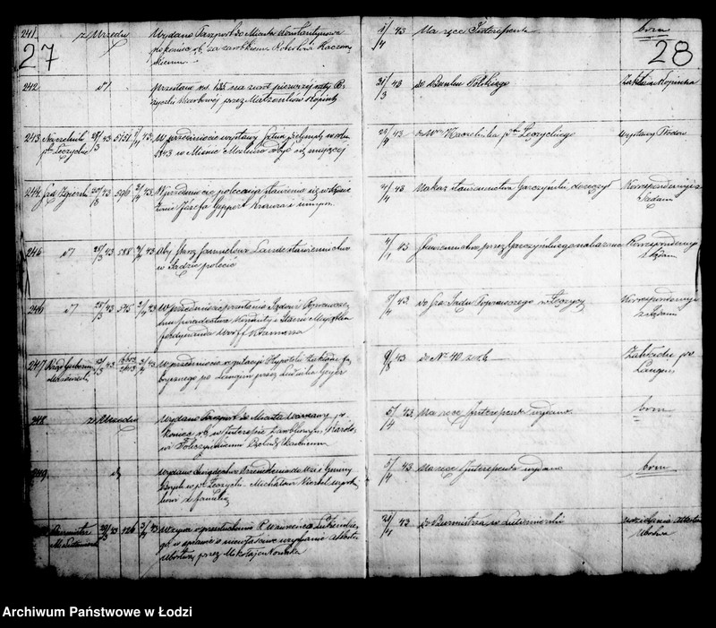 Obraz 18 z jednostki "Dziennik korespondencyjny magistratu miasta Łodzi z roku 1841/43"