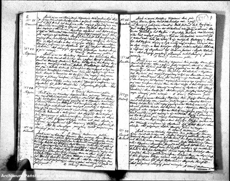 image.from.unit.number "Duplikat Aktów Urodzonych, Zaślubionych i Zeszłych Urzędnika Stanu Cywilnego Rzymsko-Katolickiego Kościoła Obrzędu Łacińskiego Parafii Kopciowskiey z Roku 1840"