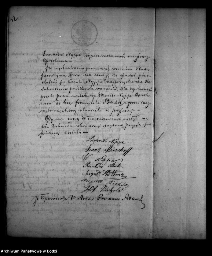 Obraz 16 z jednostki "Akta tyczące się ustanowienia opieki nad nieletnimi po zmarłym Karolu Nyppie"