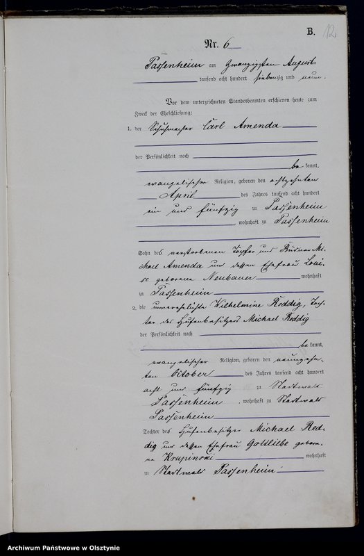 image.from.unit.number "Heiraths-Haupt-Register Nr 1 - 11"