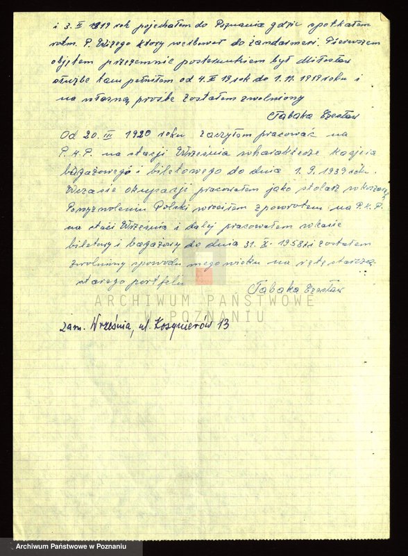 Obraz 19 z jednostki "Życiorysy powstańców wielkopolskich: T - tom l /Tabaka Antoni - Tomczak Franciszek/."