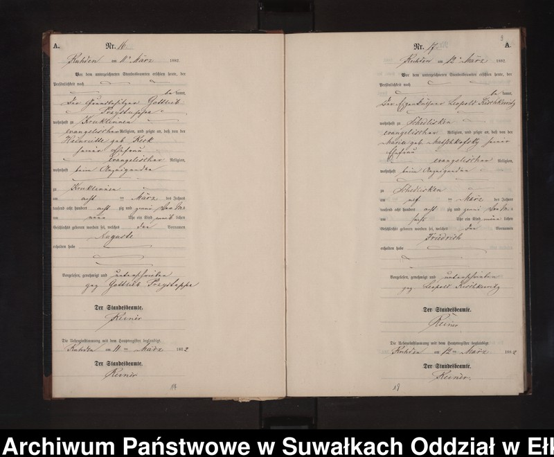 image.from.unit.number "Geburts-Neben-Register des Preussischen Standes-Amtes Stasswinnen Kreis Loetzen"