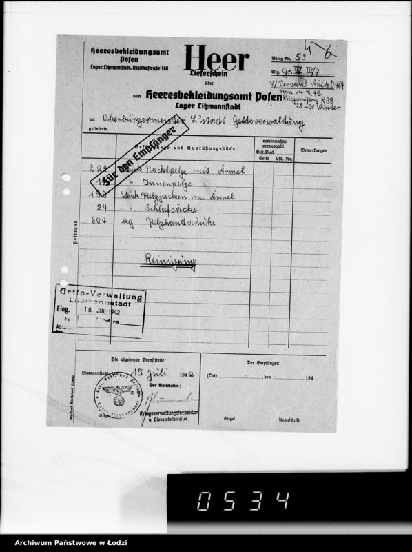 Obraz 10 z jednostki "5314 Kriegsauftrag R.99 SS-30 Winter Pelze HBA Posen"