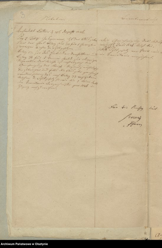 image.from.unit.number "Beläge zur Rechnung der Kirchen Kasse zu Widminnen"