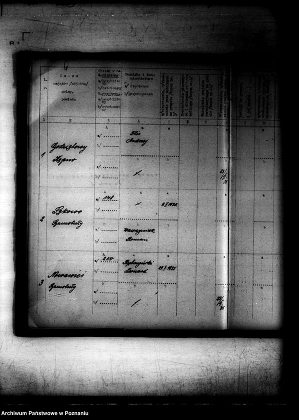 Obraz 10 z jednostki "RP rejestr 1 /Rejestr spraw parcelacji rządowej/"