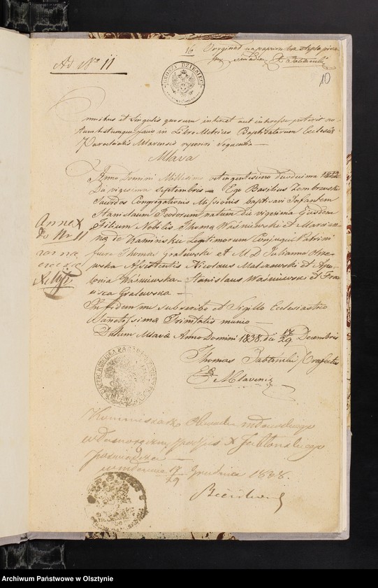 image.from.unit.number "Annexa z Parafij Janowiec w roku 1853"